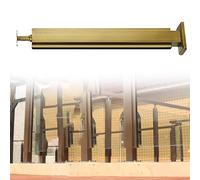 Adjustable Stainless Steel s Railing Post 60-120 cm, Sk Slot Design, Black & Silver h, Ideal for Modern Balconies and Dec - AMID 105 cm