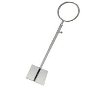 Adjustable Stainless Steel Scarf Holder - Height Adjustable Tie Shawl & Accessory Display Rack for Clothing & Bag Stores - Stylish Single Loop Design