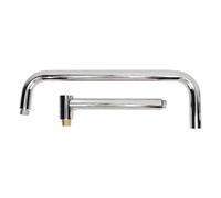 Adjustable Stainless Steel Shower Head with Rotatable Arm & Wall Mount - Electroplated Height Adjustable Perfect Bathroom Shower Accessory for Ultimate Comfort