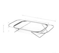 Adjustable Stainless Steel Sink Dish Drainer Basket with Expandable Design, Mesh Drainage for Quick Drying, and Multi-Section Compartments for Kitchen Dishes and Produce (C)