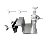 Adjustable Stainless Steel Solar Panel Mounting Bracket for Arlo/Eufy/Reolink/Aosu Cameras with 1/4 Thread, Weather-Resistant Outdoor Photovoltaic Support