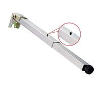 Adjustable Stainless Steel Table Legs Foldable Dining Table Feet with Protective Base & Screws Height 34-50cm Perfect for Bar Desks & Cabinets 1 Piece