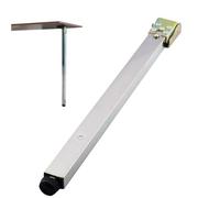Adjustable Stainless Steel Table Legs Metal Folding Furniture Feet 30 150cm Height for Bar Coffee Table Car Modifications Retractable Support Legs (Silver S Thickness)
