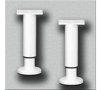 Adjustable Stainless Steel Undermount Sink Brackets - 2 Pcs Support Legs, Multi-Size Options (White, H 25/42cm, 9.8"/16.5") for Enhanced Stability & Durability