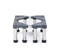 Adjustable Stainless Steel Washing Machine Base - 45-70cm Extendable, 24-27cm Height, Anti-Vibration & Anti-Slip, 300kg Capacity, for Dryer, Fridge, Freezer, Vertical AC Unit(8 legs)