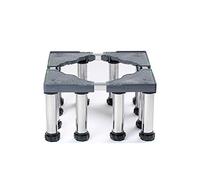 Adjustable Stainless Steel Washing Machine Base - 45-70cm Extendable, 24-27cm Height, Anti-Vibration & Anti-Slip, 300kg Capacity, for Dryer, Fridge, Freezer, Vertical AC Unit(12 legs)
