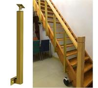 Adjustable Stair Railing Post Square Metal Pivot with Side Mount Kit & Screws 270° Angle 95cm (37.4in) & 85cm (33.5in) Options for Safety & Stability