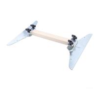 Adjustable Stair Tread Template Tool Constructed in Zinc Plated Steel for Accurate Cuts on Stair Treads, Drywall, and Custom Shelving Projects