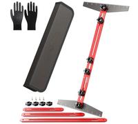 Adjustable Stair Tread Template Tool Set, 8, 12, 16-Inch Aluminum Stair Tread Jig for Accurately Measuring Angle, Length & Depth, 3-in-1 Measuring and Scribing Tool for Stairs, Floors, Cabinets (B)