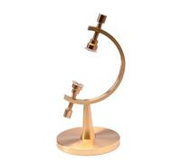 Adjustable Stand - Display Stand in with Padded Clip Holder | Secure Fossil Clamp by Stone Rock Globe | Decorative Bookcase Counter Organizer