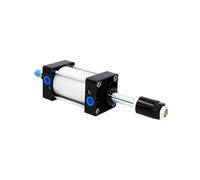 Adjustable Standard Cylinder SCJ32/40mm Bore Cylinder Piston Large Stroke 25-300mm Stroke(Stroke 75-50mm,BORE 32mm)