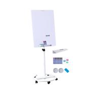 Adjustable Standing Rolling Whiteboard, Magnetic Dry Erase Board with Stand, Height & Angle Adjustable, 70x100cm/27.5x39in, Perfect for Office, Classroom, Meetings