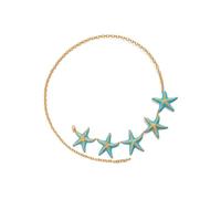 Adjustable Starfishes Decorated Waist Chain Bohemian Beachwear Accessory Mix Craftsmanship Ideal for Fashion Styling Stylish Bohemian Waist Decoration