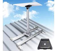 Adjustable Starlink Gen 3 Roof Mount, Ybervont Stainless Steel Starlink Mounting Kit Gen 3 for Standing Seam Metal Roof (XL3-JSLFZJ-01)