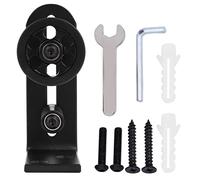 Adjustable Stay Roller Floor Guide, Barn Door Floor Guide, No Drilling Installation with 8 Setting Methods, Durable Steel Construction for Smooth Sliding Doors Indoor and Outdoor U