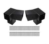 Adjustable Steel Brackets for 4x4 Wooden Posts WallMount Pera Supports tial Garden Structure Accessories for Patios Porches and Gazebos