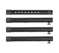Adjustable Steel Table Leg Extenders 4pcs with Locking Pins Non-Slip Feet | Multiple Height Options 8in 10in 14.2in 17.6in Installs Tool-Free Fits Most Folding Tables Secure Bolts Suitable for Indoor