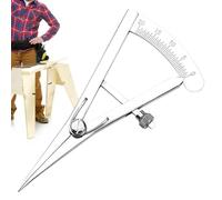 Adjustable Steel Wing Divider - Leather Compass, Woodworking Marking,Lockable Scribe Tool | Precision Leather Craft Tool for Accurate Measurements Durable Easy Use Professional Quality
