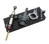 Adjustable Steering Damper For Ninja 400 For NInja400 2018-2024 | Motorcycle Steering Damper Stabilizer Shock Absorber Mounting Bracket Kit Mount Support Kit