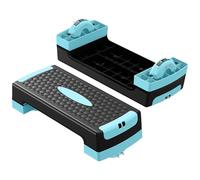 Adjustable step platform Multifunctional Home Workout Aerobic Step Platform Balance Exercise Deck Fitness Stepper Bench Aerobic step platform(Blue)
