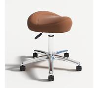 Adjustable Stool with Wheels Comfortable Sponge Cushion Saddle Stool Swivel Stool for Tatoo Lab Massage Salon Spa Drafting Nail
