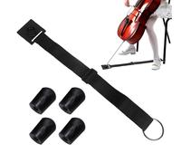 Adjustable Stop Strap - Adjustable Cello Endpin Stop Strap - Thick Pad Antiskid Device O-Ring Non-Slip Floor Protector for Musical Instrument