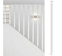 Adjustable Straight Staircase Balusters, Heavy Duty Iron Spindle Post Loft Railing for Stairs, Customizable Banister Column with Screws Kit, 140cm Tall