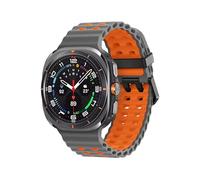 Adjustable Strap for Samsung Galaxy Watch Ultra, Bands Compatible with Smartwatch Ultra 47mm, Ideal for Sports and Water Activities, Water and Dust Resistant, xgrey orange, One Size