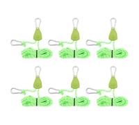 Adjustable Strap Hanging Tent Growing Plant Pulley Rope Clip Ratchet Hanger Quick Set Up Pulley Hook Camping Stop Buckle Reflective Guy Line Cord Tent Rope