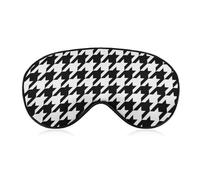 Adjustable Strap Sleep Eye Mask,Party Game Eye Mask,Sleeping Mask Eye Blocks Light Sleep Shade Cover for Travel Yoga Nap Compatible with Black and White Houndstooth