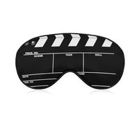 Adjustable Strap Sleep Eye Mask,Sleep Eye Elastic Mask,Unisex Comfortable Sleeping Eye Mask Cover for Airplane Travel Yoga Nap Compatible with Movie Clapboard