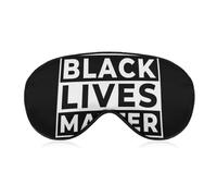 Adjustable Strap Sleep Eye Mask,Sleep Eye Elastic Mask,Unisex Comfortable Sleeping Eye Mask Cover for Airplane Travel Yoga Nap Compatible with Black Lives Matter