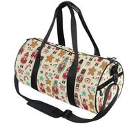 Adjustable Strap Workout Shoulder Bag for Men Women | Webbing Strap, Outdoor Sports, Nutcracker Soldier Gingerbread