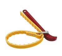 Adjustable Strap Wrench - 12-Inch Pipeline & Oil Filter Spanner with Foldable Design, Corrosion-Resistant Forged Steel Handle and Reinforced Rubber Belt for Automotive, Plumbing & DIY Use