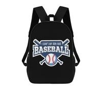Adjustable Straps Sports Bag I Can't My Son Has Baseball Rucksack Waterproof Book Bags for Camping, Work, Travel, 42X32X14Cm