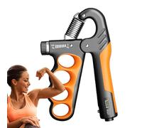 Adjustable Strengthener with Counter, Adjustable Exerciser with Counter and Non-Slip Gripper | Non-Slip Gripper, Forearm Strengthener, Torque Strength Trainer