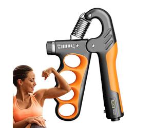 Adjustable Strengthener with Counter, Adjustable Exerciser with Counter and Non-Slip Gripper | Non-Slip Gripper, Forearm Strengthener, Torque Strength Trainer