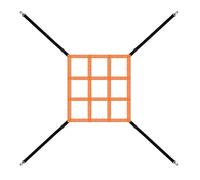 Adjustable Strike Zone Target Baseball Softball Net Pitching Target Practice Precision Training Throw