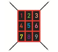 Adjustable Strike Zone Target for Baseball Net, Numbered Pitching Softball Targets for Practice Pitching & Hitting Net Training