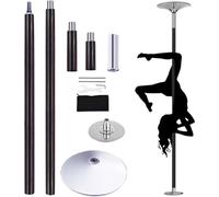 Adjustable Stripper Pole for Home & Gym, Extension Pole Kit, Portable Dance Pole for Practice & Fitness, Supports 440 Lbs (Silver 2.9M)