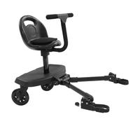 Adjustable Stroller Rider Board for Children 2-6 Years - 50kg Capacity - Universal Fit for Most Pushchairs - with Comfort Seat (Black)