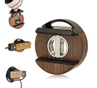 Adjustable Suction Cup Socket Holder, Punch Wall & Under-Desk Power Strip Organizer, Space-Saving Cable Management For Home & Office(Brown)