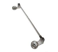Adjustable Suction Cup Towel Bar for Shower & Bathroom - Removable No-Drill Stainless Steel Towel Holder, 30-60 cm Extendable, ABS + 304 Stain(50-100CM)