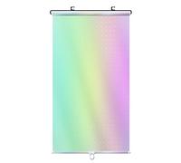 Adjustable Suction Cup Window Shade,Blackout Roller Blind,Sun Protection Curtains Blinds,Free-Perforated Curtain,Sunblind Sun Shade with Suckers,for Living Kitchen Car (40x125cm/16x49in,Silver)