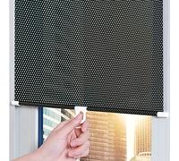 Adjustable Suction Cup Window Shade,Blackout Roller Blind,Sun Protection Window Blind,Privacy Screen,Temporary Blinds,Opaque Folding Roller Blind,for Home Window Bathroom (W58xL125cm/23x49in)