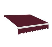 Adjustable Sun Shade Replacement Canopy 250x200cm & 400x250cm Waterproof Polyester Fabric for Balcony, Market, Garden - Burgundy, 13x10ft/400x300cm Outdoor Cover