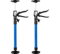 Adjustable Support Pole 2 Pcs Telescopic Steel Hand Jack Support Rod Labor-Saving Cabinet Board Lifting Adjustable Work Bracket for Cabinet(Short Type)