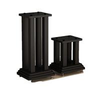 Adjustable Surround Sound Speaker Stands with 3-Layer Wooden Base 73cm Height Ideal for Home Theaters & Bookshelf Speakers Elevate Your Audio Experience