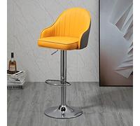 Adjustable Swivel Bar Stool, PU Leather Ergonomic Bar Chair with Footrest, Soft Cushion Dining Chair for, Pub, Cafe, Quick Assembly