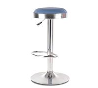 Adjustable Swivel Bar Stool with 360° Rotation, Faux Leather Seat, Armless Design for Kitchen, Dining, Living Room Comfort